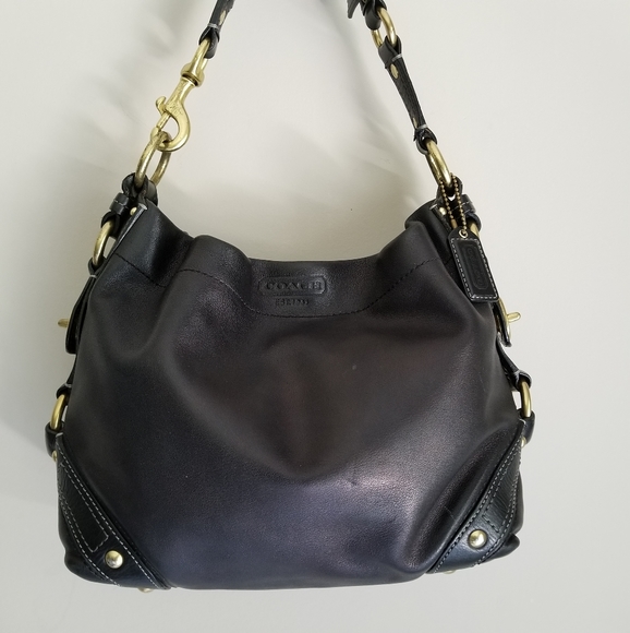 Coach Carly black leather purse